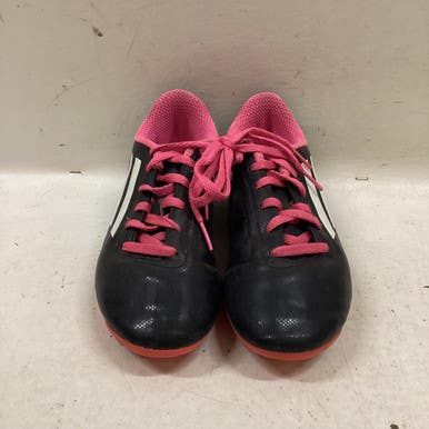 Used Adidas Soccer Cleats Black And Pink Junior 03 11725-s000495598