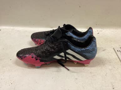 Used Predator Edge Lz+ Fg Soccer Cleats Black And Pink Senior 9.5 11725-s000496219