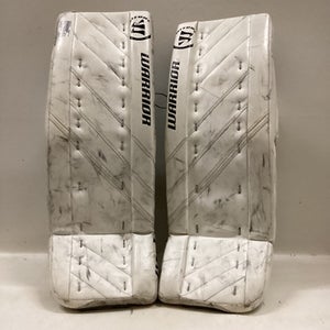 Used Warrior Ritual Rg4 30+1 Goalie Leg Pads Inter White And Black 30" 11725-s000480515