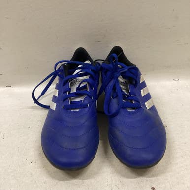 Used Adidas Soccer Cleats Royal Blue And White Junior 04 11725-s000490706