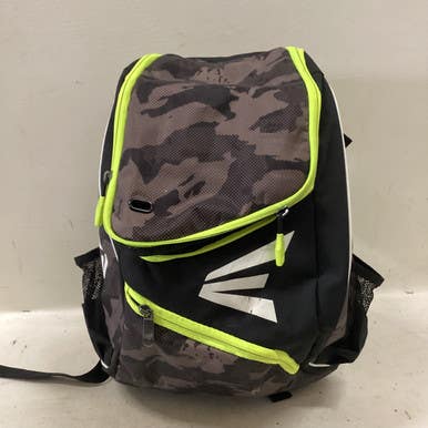 Used Easton Back Pack Black Neon Bb Sb Player Backpack Black And Optic Yellow 11725-s000490966