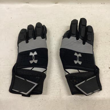 Used Under Armour Jr Winter Receiver Gloves Fb Gloves Black Sm 11725-s000492233