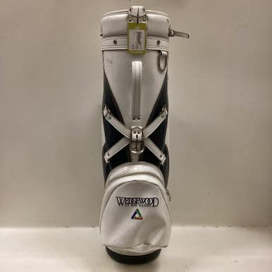 Used Hotz Leather Mens Cart Bag White 11725-s000473956