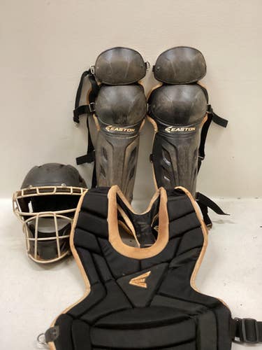 Used Easton Intermediate Catchers Chest Protector Black Intermed 11725-s000479773
