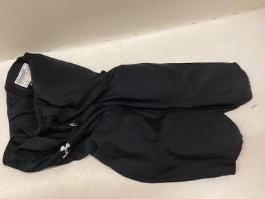 Used Under Armour Youth Fb Integrated Pants Black Lg 11725-s000474373