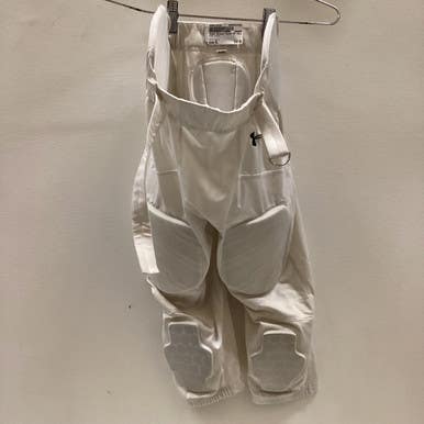 Used Under Armour Youth Fb Integrated Pants White Xl 11725-s000475238