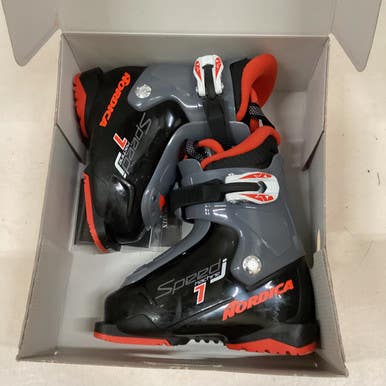 Used Nordica Speed Machine Boys Dh Ski Boot Black 175 Mp - Y11 11725-s000476556