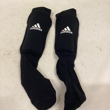 Used Adidas Soccer Shin Guards Junior Black Sm Tall 11725-s000488987