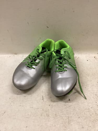 Used Soccer Cleats Green And Silver Senior 5 11725-s000498051