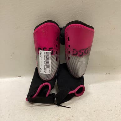 Used Soccer Shin Guards Youth Graphite And Pink Sm 11725-s000477772
