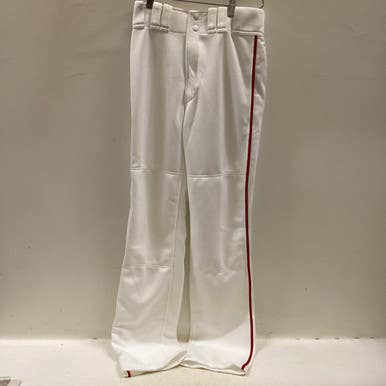 Used Mizuno Adult Bb Pant Sm Bb Sb Pant Mens White And Red Sm 11725-s000477909