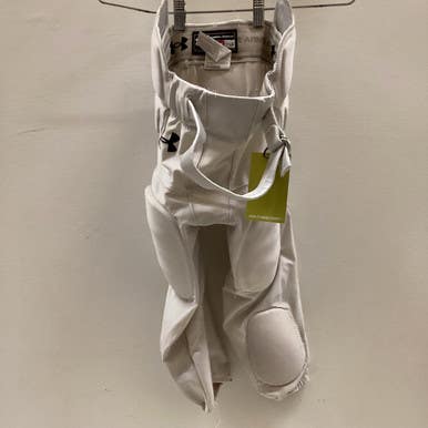 Used Under Armour Youth Fb Integrated Pants White Lg 11725-s000478115