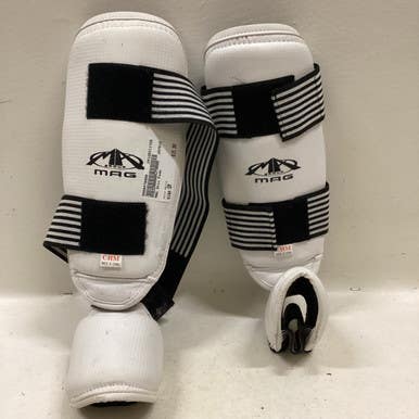 Used Martial Arts Shin Pads White Sm 11725-s000478099