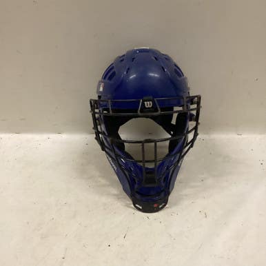 Used Wilson Catchers Helmet Adult Catchers Helmet W Mask Royal Blue One Size 11725-s000484781