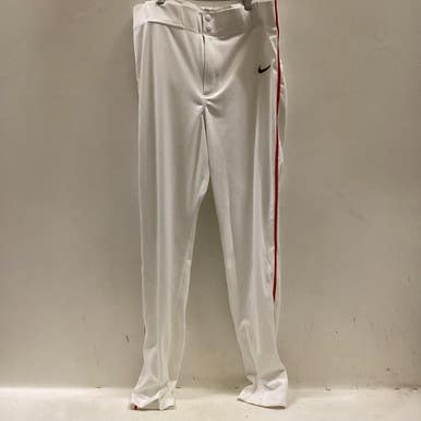 Used Nike Baseball Pant Bb Sb Pant Mens White And Red Md 11725-s000488687