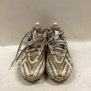 Used Adidas Lax Cleats Mens White And Gold Senior 7 11725-s000490194