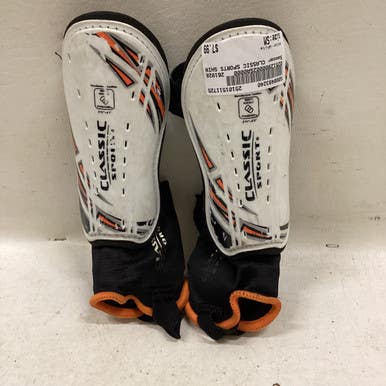 Used Soccer Shin Guards Junior White Sm 11725-s000493240