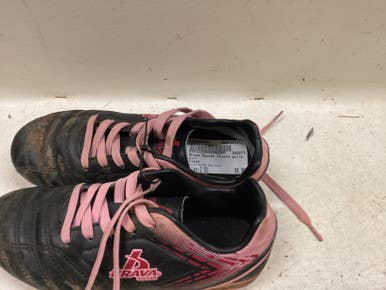 Used Brava Soccer Cleats Black And Pink Junior 01 11725-s000497031