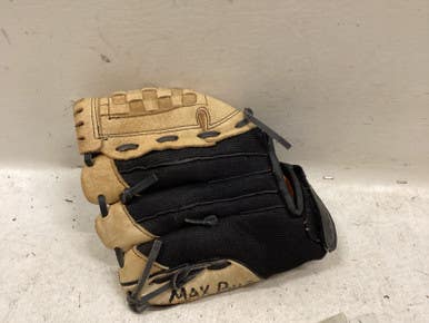 Used Easton Zfx1001 Bb Sb Glove Rh Throw Black And Tan 10" 11725-s000499518
