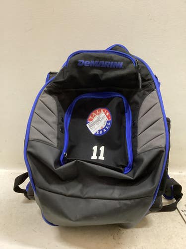 Used Demarini Talkin Baseball Bb Sb Player Backpack Royal Blue 11725-s000499583