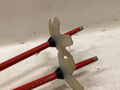 Used Marker Ski Pole Girls Dh Ski Pole Red 90 Cm 36 In 11725-s000496459