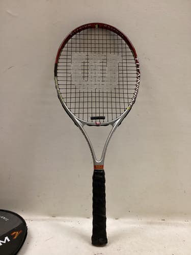 Used Wilson Titanium 2 Adult Tennis Racquet Grey 4 1 2" 11725-s000501627