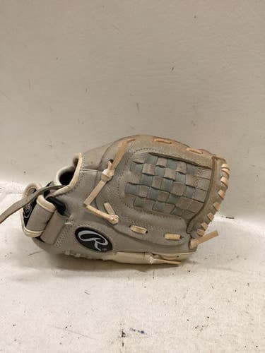 Used Rawlings Hfp105gw Rh Throw Fastpitch Gloves Grey 10 1 2" 11725-s000501672