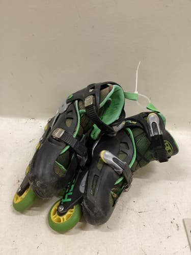 Used Rollerderby Flux Junior Rec Fitness Skates Black Adjustable 11725-s000501703