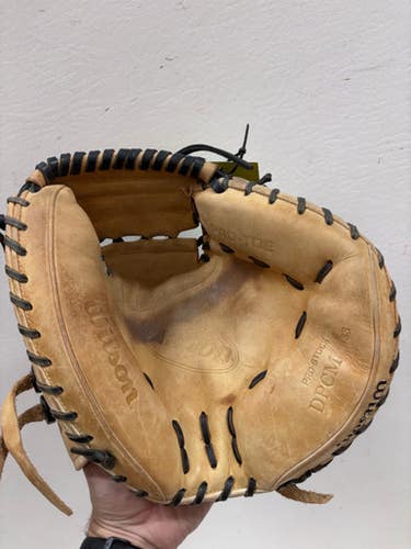 Used Wilson Dpcm Pro Stock Bb Sb Catchers Rh Throw Tan 33" 11725-s000501748