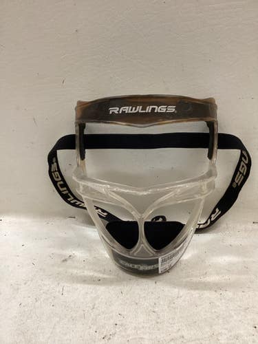 Used Rawlings Face First Bb Sb Fielders Mask Clear One Size 11725-s000502271