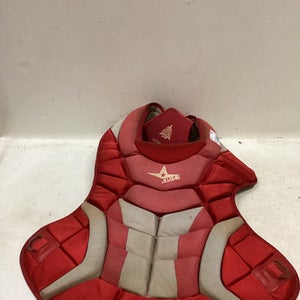 Used All-star Cp30pro Catchers Chest Protector Red Adult 11725-s000502304