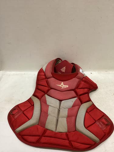 Used All-star Cp30pro Catchers Chest Protector Red Adult 11725-s000502304