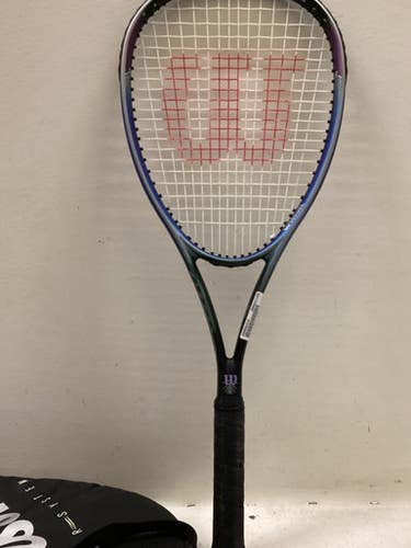 Used Wilson Sledge Hammer 7.5 Adult Tennis Racquet Royal Blue 4 3 8" 11725-s000502333