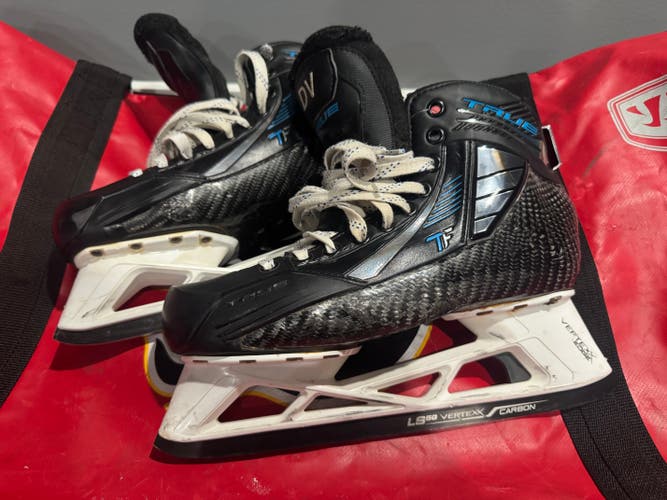 Dan Vladar Used -True TF Custom Pro Hockey Goalie Skates 9