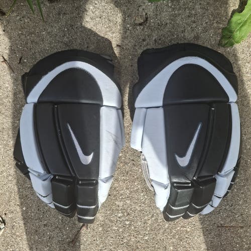 NIKE AIR IGNITE 1 BLACK WHITE HOCKEY GLOVES 14" RARE