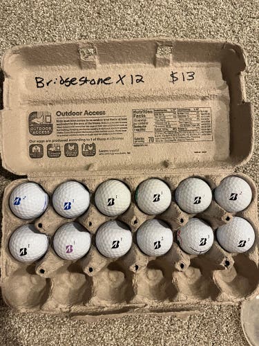 Bridgestone Balls 12 Pack (1 Dozen) (Used)
