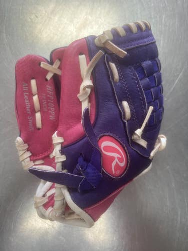 Used Rawlings Highlite Lh Throw Fastpitch Gloves Pink 10" 11497-s000158707