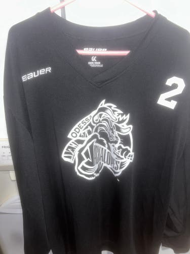 Black Jackalopes NAHL Goalie Cut Bauer Jersey (Used)