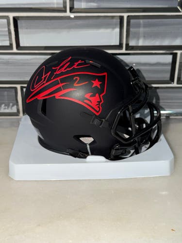 Doug Flutie Signed New England Patriots Eclipse Autograph Beckett witness NFL