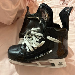 Bauer All Black Shadow Hockey Skates FIT3  Pro Stock Size 6.5 without Steel