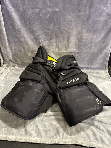 Black Intermediate Large/Extra Large Warrior Ritual X3 E+ Hockey Goalie Pants (Used)