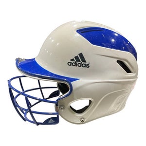 Used Adidas Softball Helmet Batting Helmet W Mask White One Size 11847-s000036255