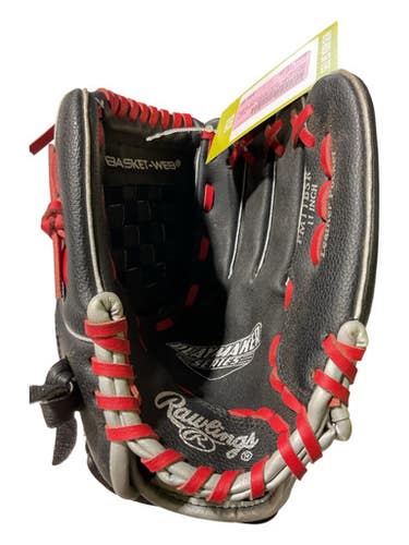 Used Rawlings Playmaker Series Bb Sb Glove Rh Throw Black 11" 11847-s000036242