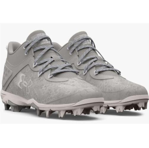 Like NEW Gray Men's Size M 11.0 (W 12.0) High Top Molded Cleats