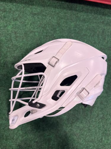 White Adult Warrior Burn Helmet (Used) | Large