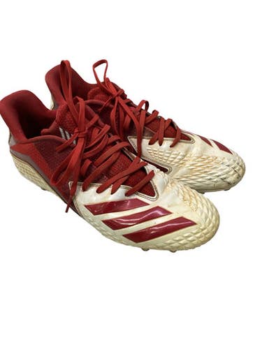 Used Adidas Adult Fb Cleats Red Senior 11 11347-s000270790
