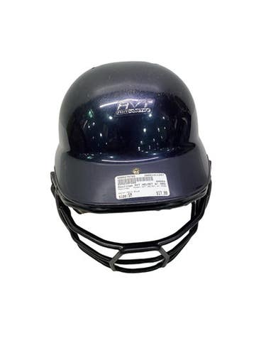 Used Rawlings Avt Helmet W Mask Batting Helmet W Mask Navy Blue Sm 11347-s000270785