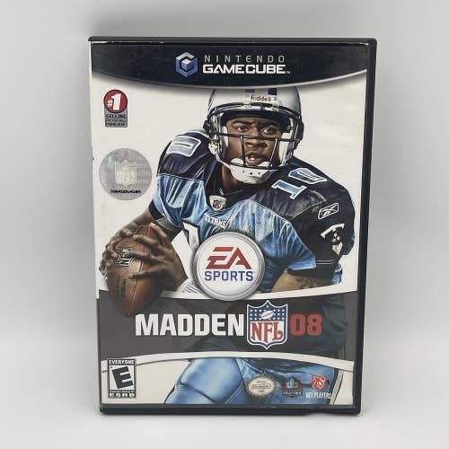 Madden NFL 08 (Nintendo GameCube, 2007) Complete CIB W/ Case & Manual