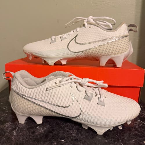 Nike Vapor Edge Speed 360 2 Men's 10 White Football Cleats