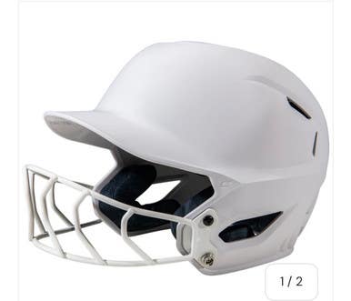 New Hxe Fastpitch Medium White Helmet 11834-chphxefpm